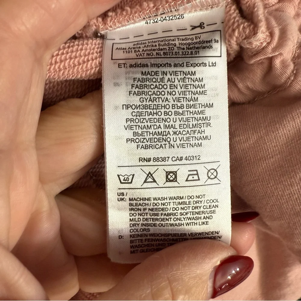 Adidas crop pink sweatshirt size XL - Picture 7 of 7